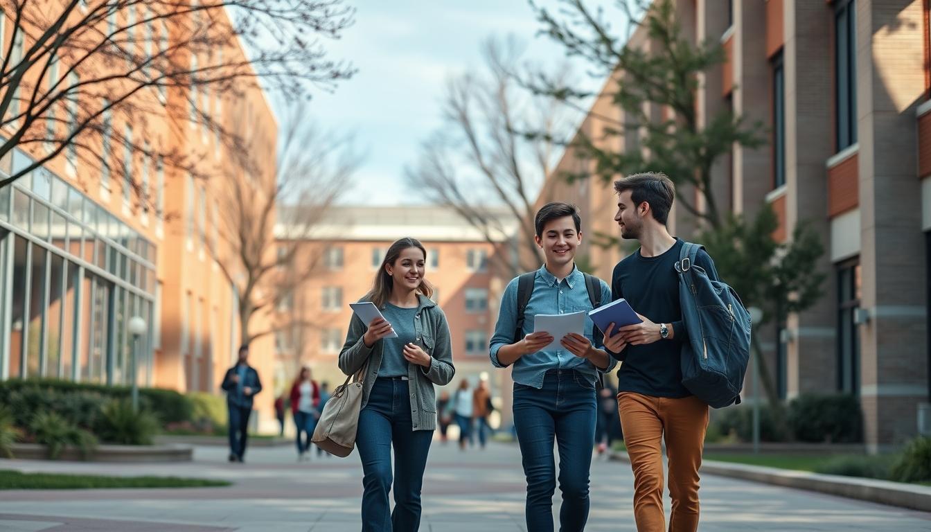 Students working in research laboratory